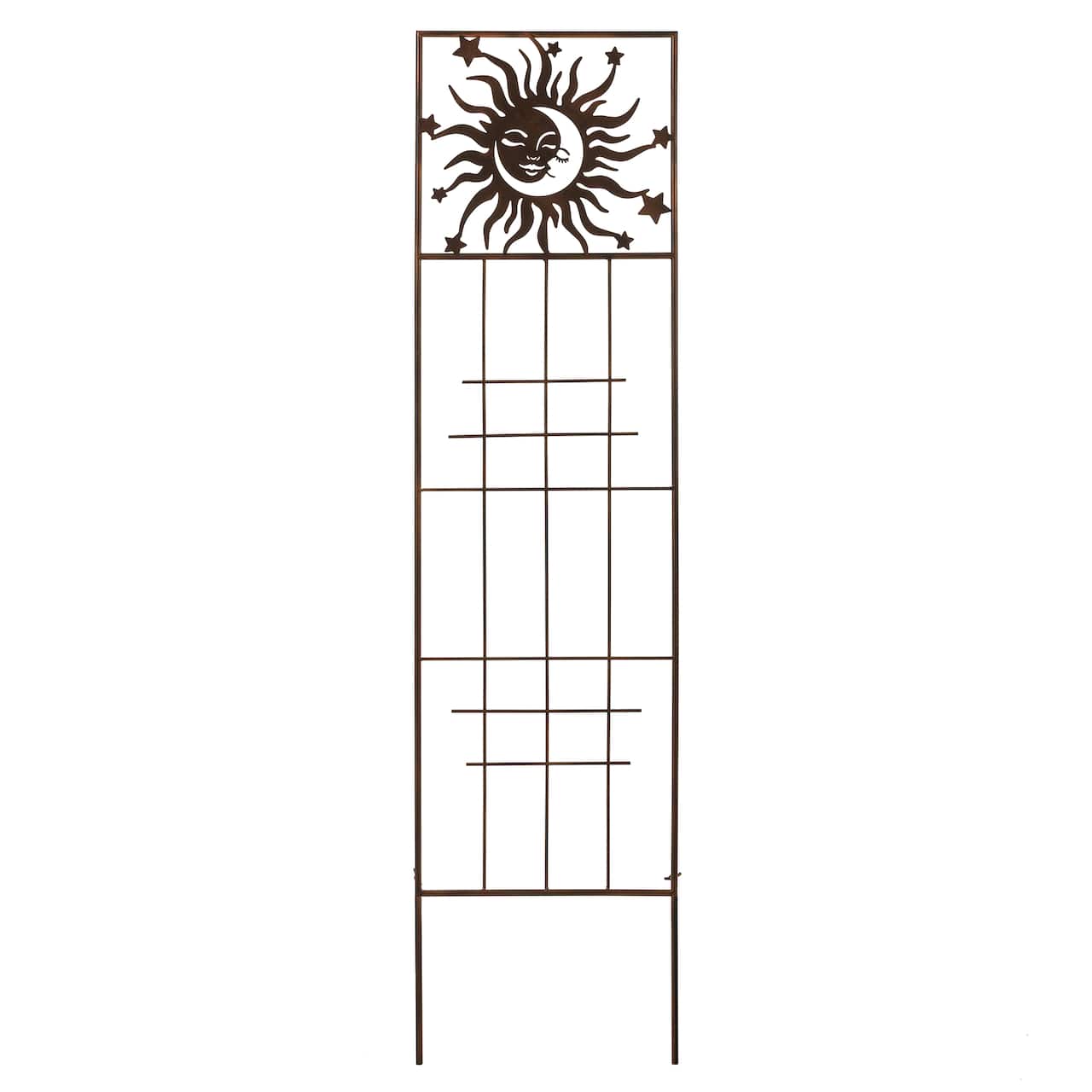 Glitzhome® 48" Painted Metal Sun Garden Trellis Stakes